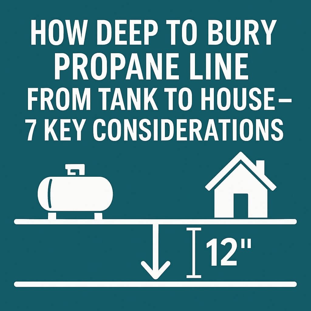 how deep to bury propane line from tank to house