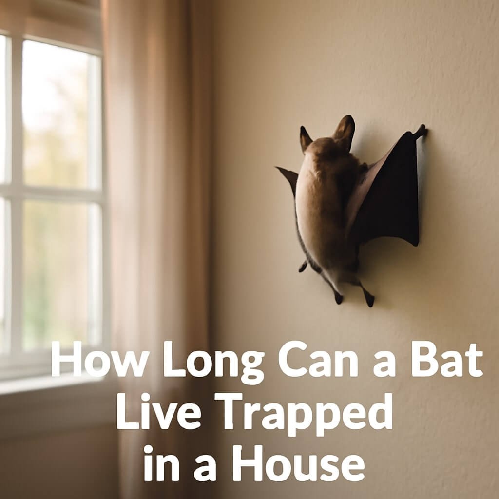 how long can a bat live trapped in a house