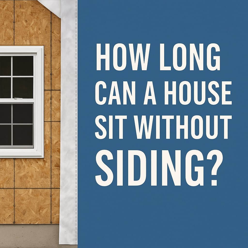 how long can a house sit without siding