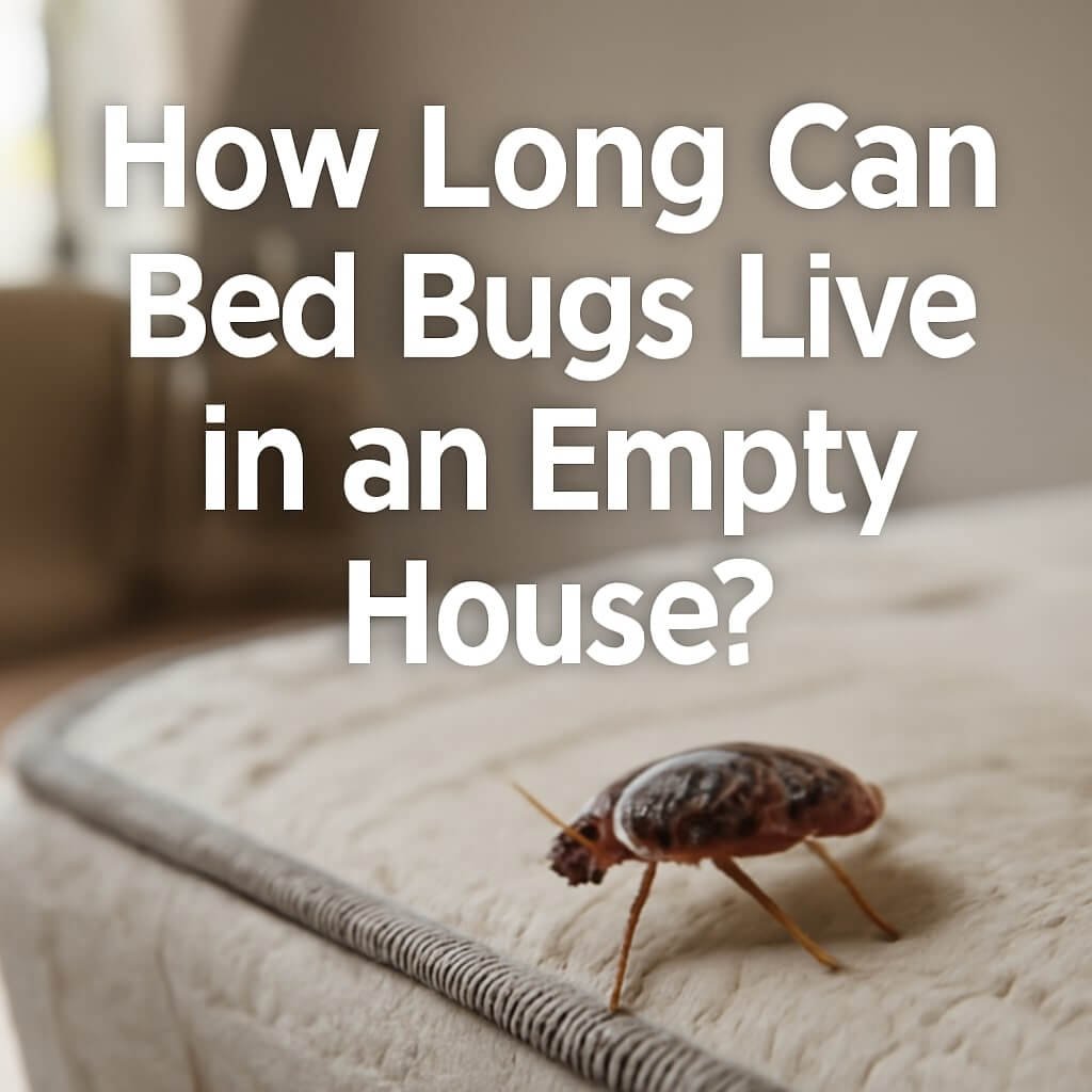 how long can bed bugs live in an empty house
