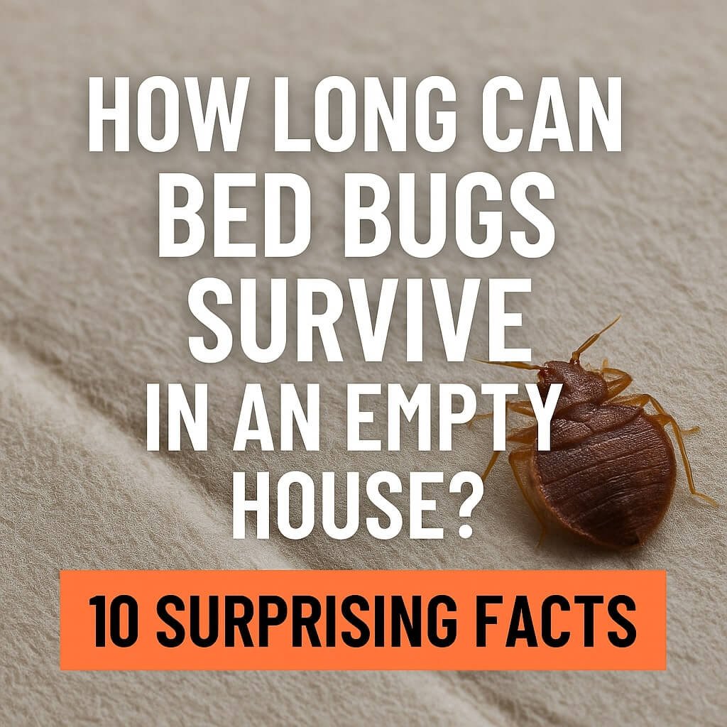 how long can bed bugs survive in an empty house