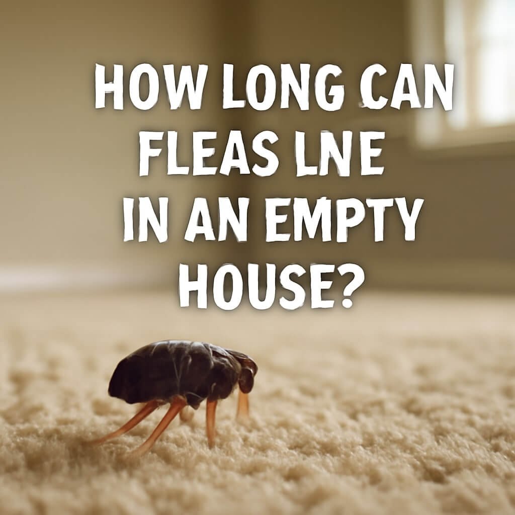 how long can fleas live in an empty house (2)