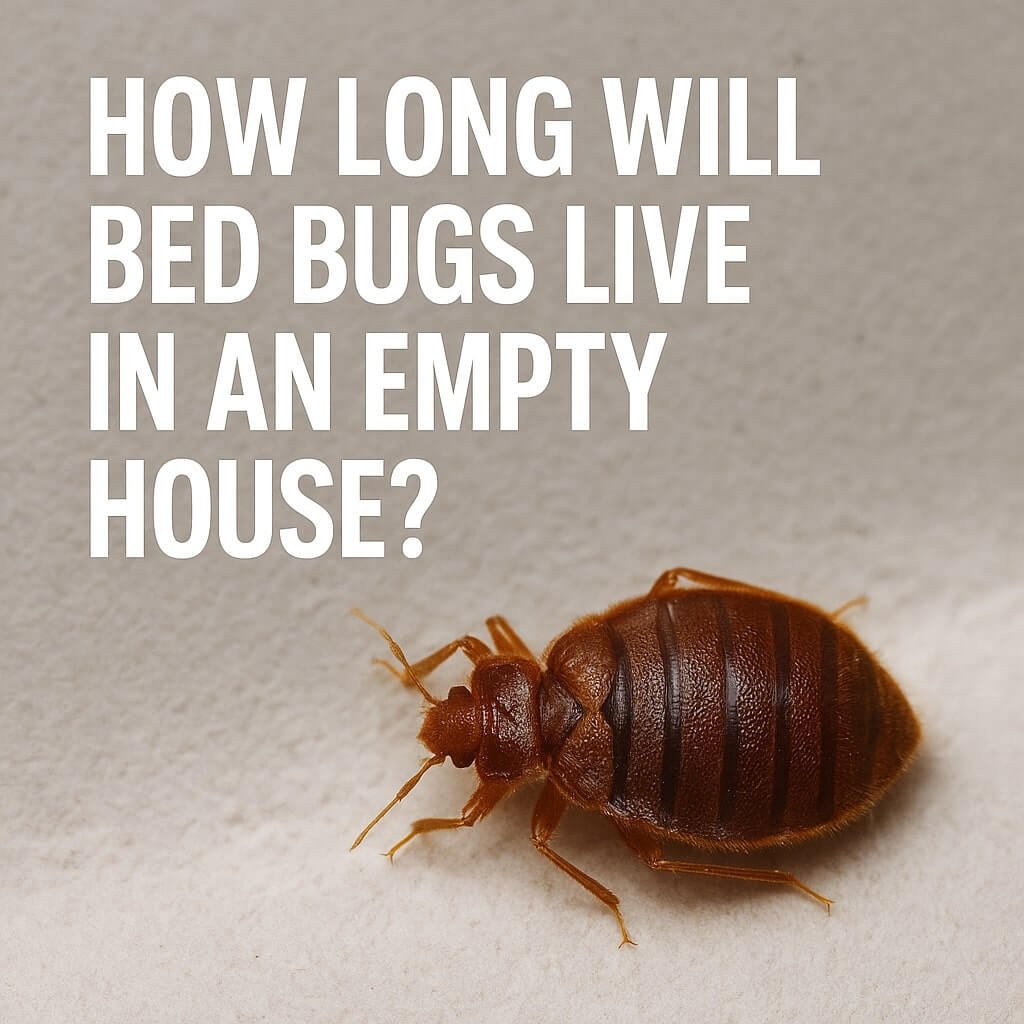 how long will bed bugs live in an empty house