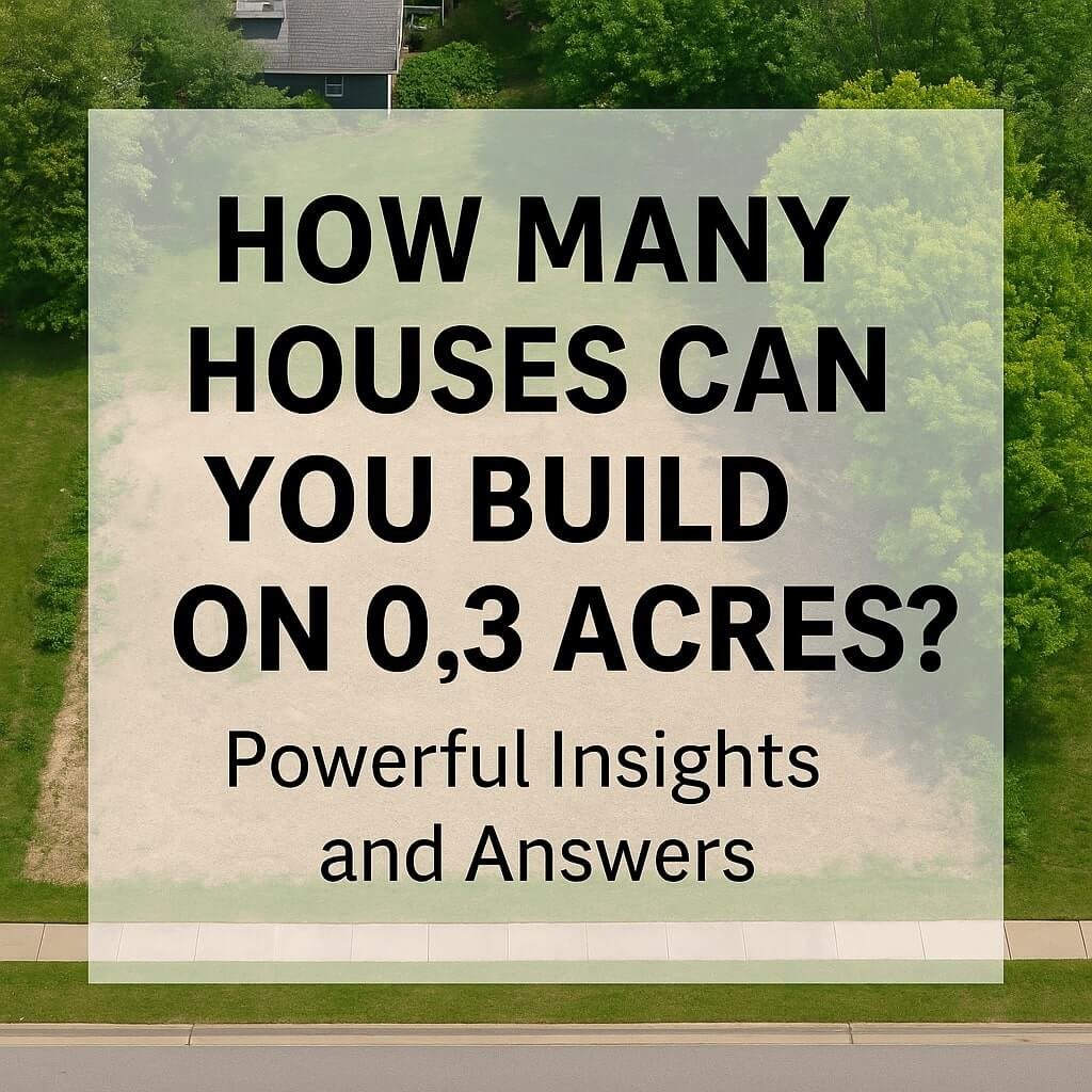 how many houses can you build on 0.3 acres