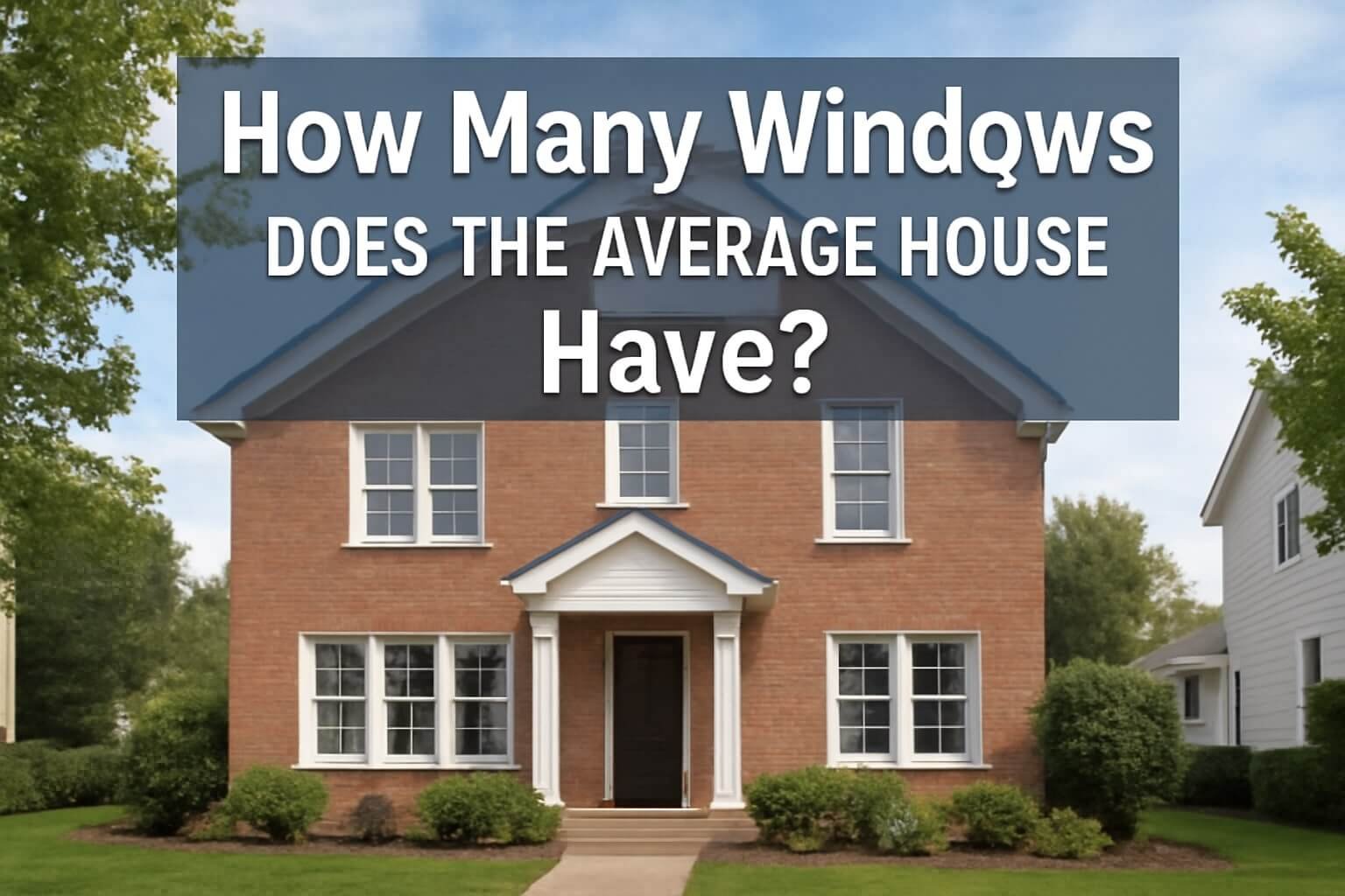 how many windows does the average house have