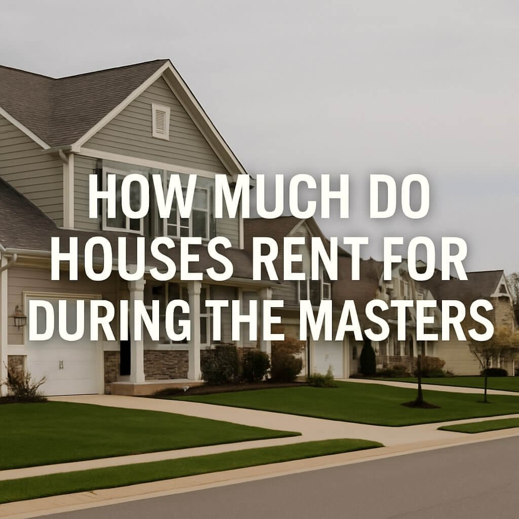 how much do houses rent for during the masters