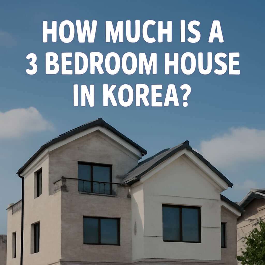 how much is a 3 bedroom house in korea