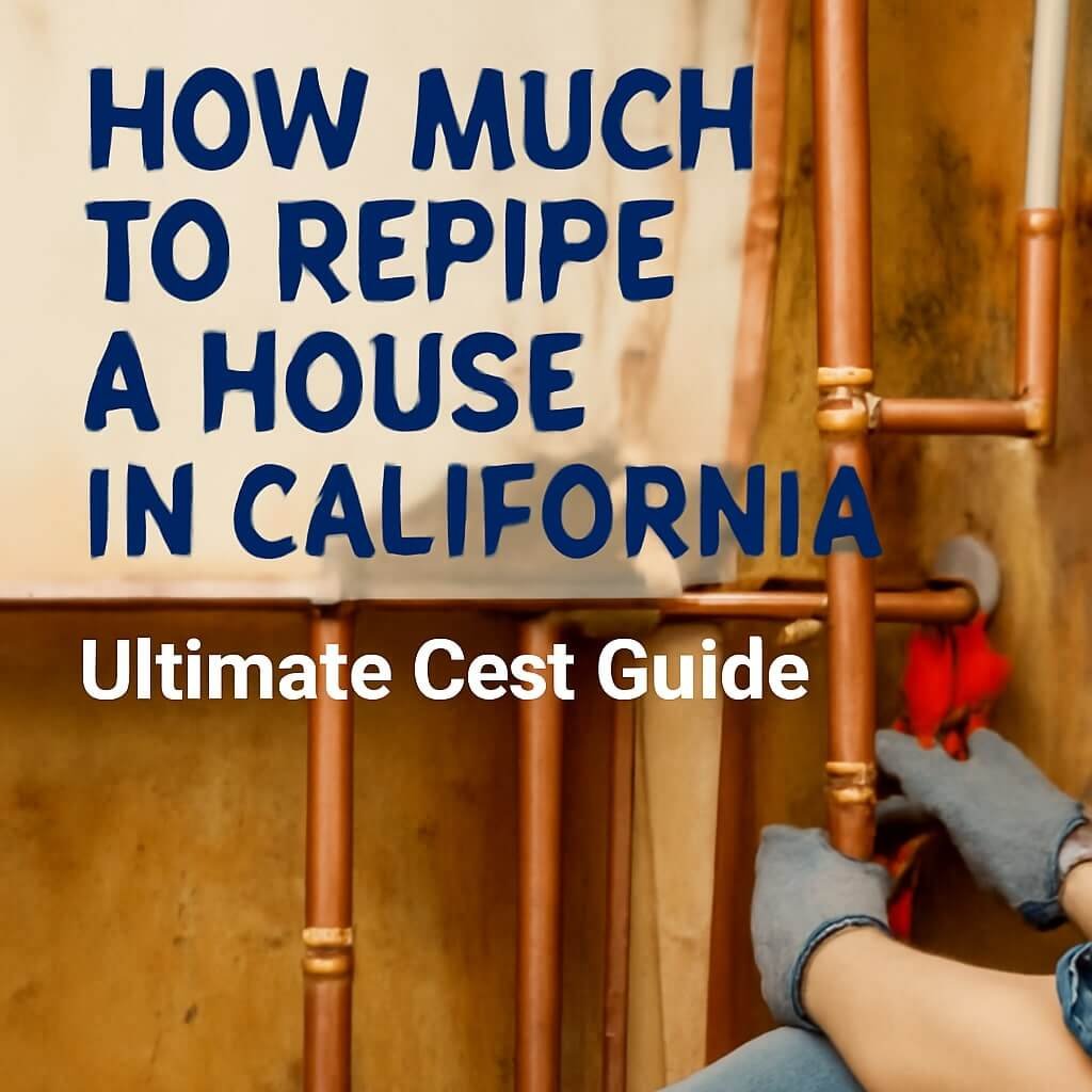 how much to repipe a house in california