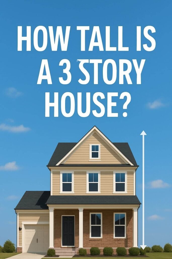 how tall is 3 story house