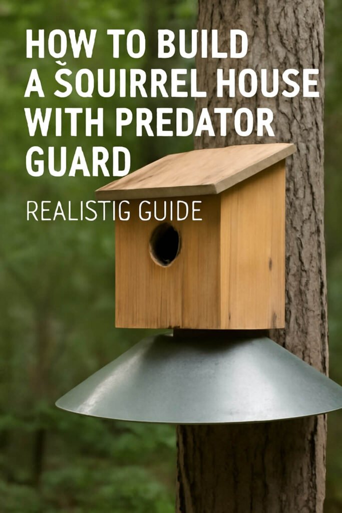 how to build a squirrel house with predator guard