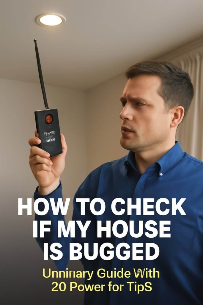 how to check if my house is bugged