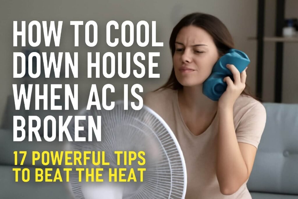 how to cool down house when ac is broken