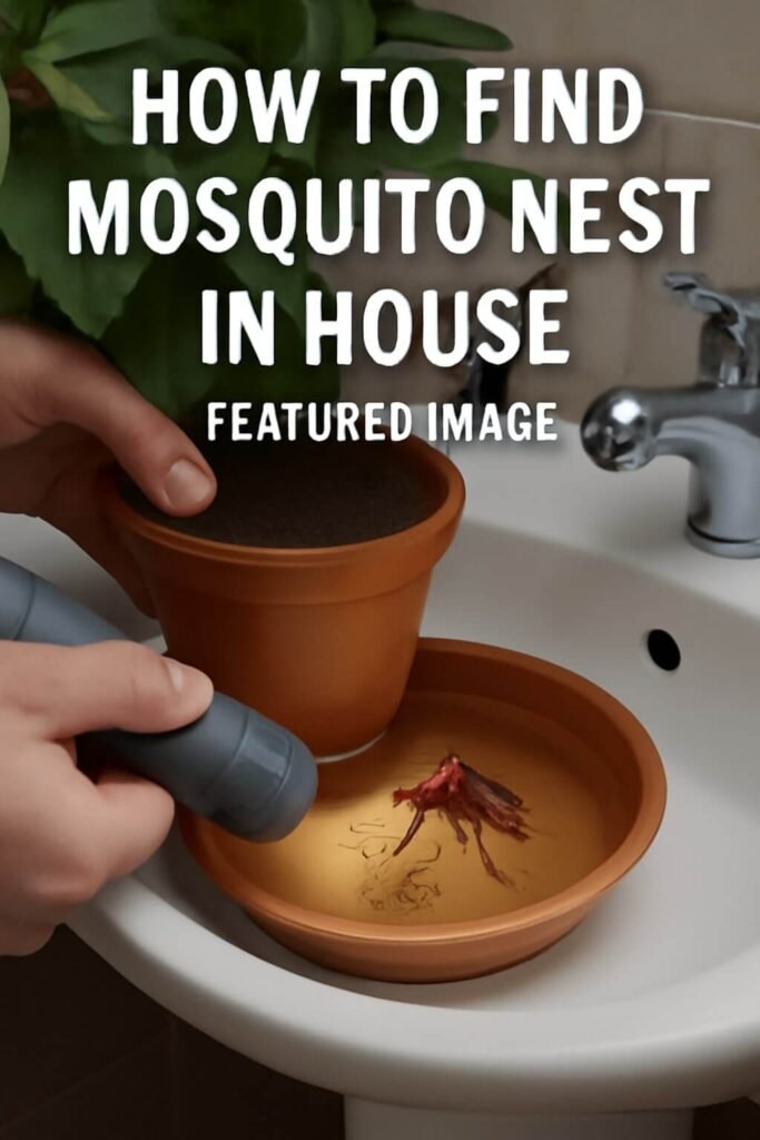 how to find mosquito nest in house