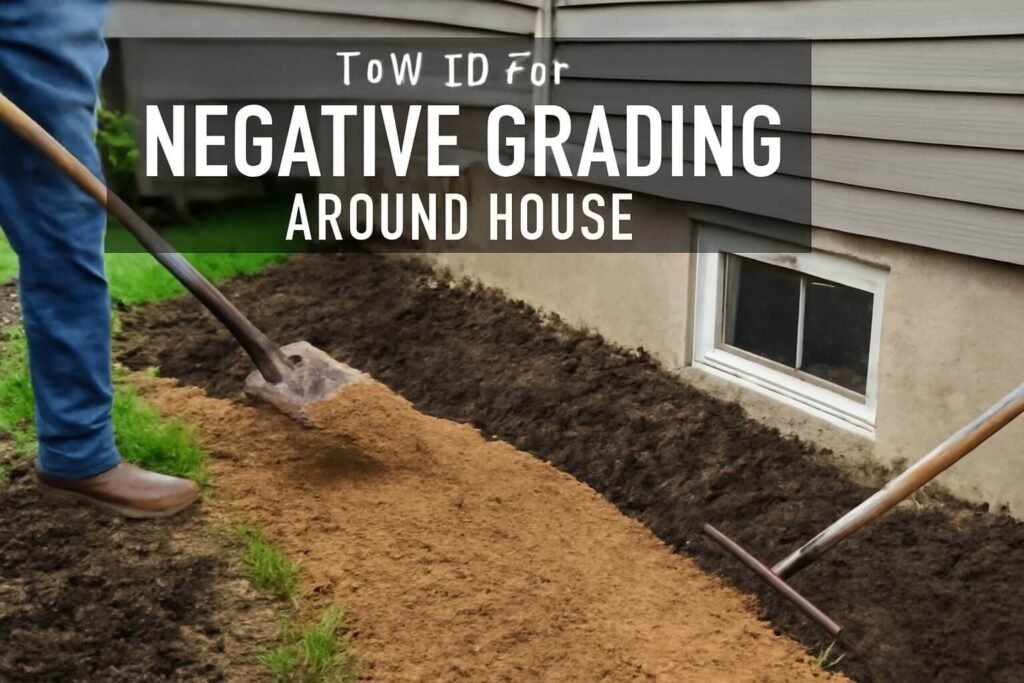 how to fix negative grading around house