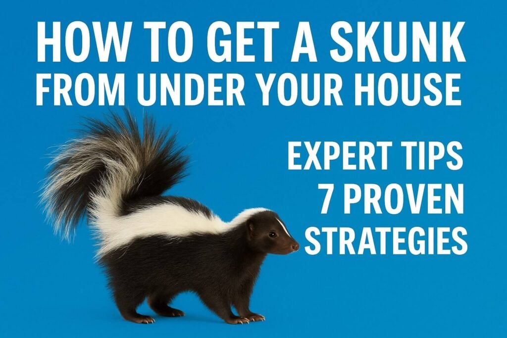 how to get a skunk from under your house
