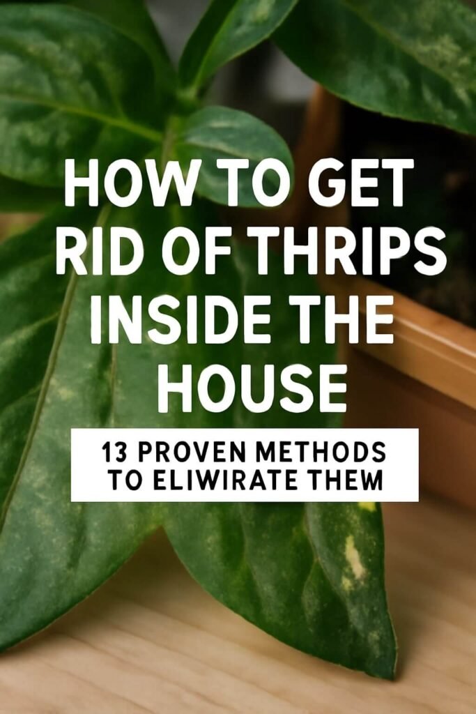 how to get rid of thrips inside the house