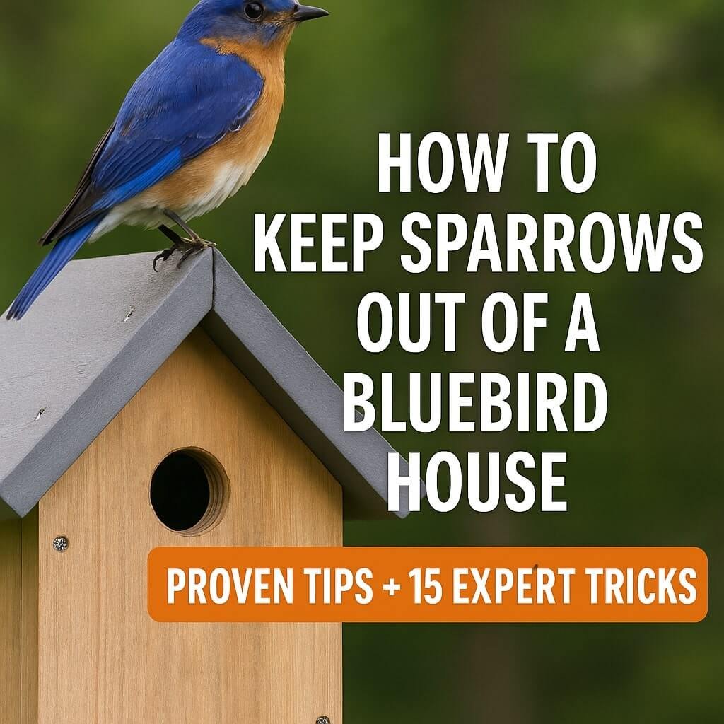 how to keep sparrows out of a bluebird house