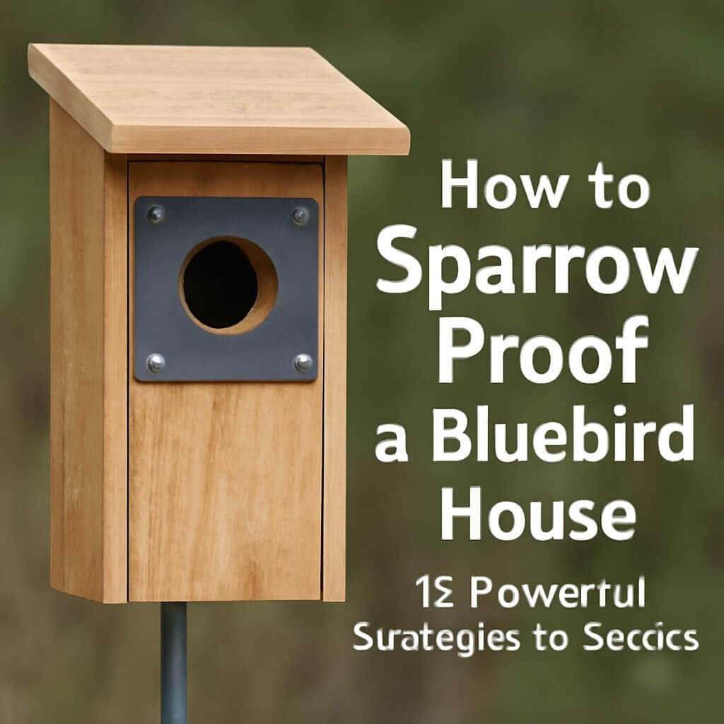 how to sparrow proof a bluebird house