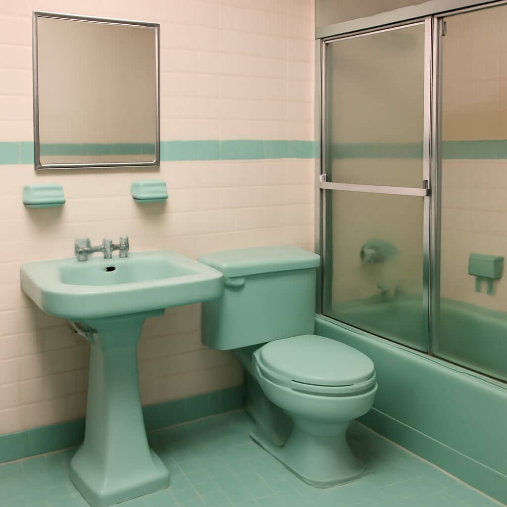 Iconic Fixtures for a 50s Bathroom Remodel