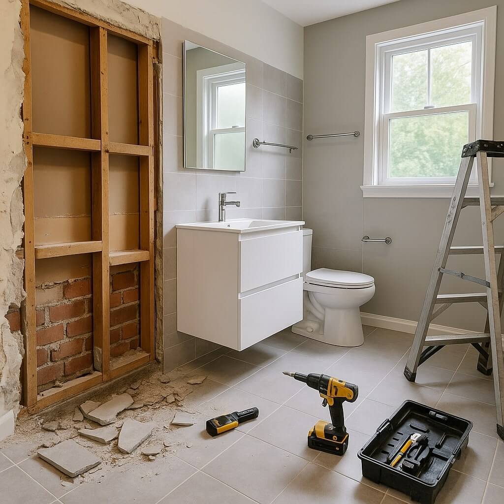 Steps AI Takes in a Bathroom Remodel