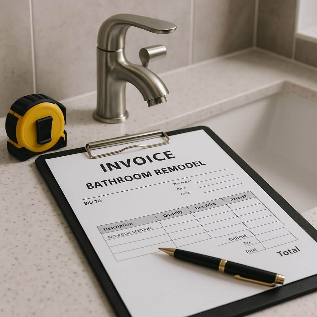 What Is the Best Format for a Bathroom Remodel Invoice